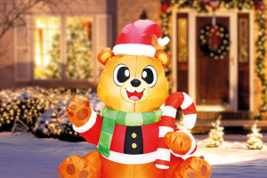 Felfújható maci - 150 cm - IP44 - 6 LED - 100 - 240 V