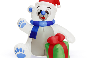 Felfújható jegesmedve - 120 cm - IP44 - 6 LED - 100 - 240 V