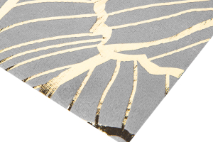 Karácsonyi asztalterítő futó - szürke / arany- 180 x 28 cm