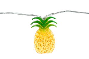 LED fényfüzér - ananász - 1,65 m - 10 LED - melegfehér - 2 x AA