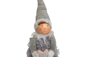 Karácsonyi baba - fiú / lány - 38 cm - 2 féle