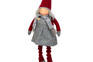 Karácsonyi textil manó figura - 60 cm