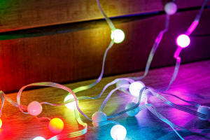 Smart fényfüzér - USB - 33 db RGBIC LED - 5 m - Bluetooth + zene mód - IP65