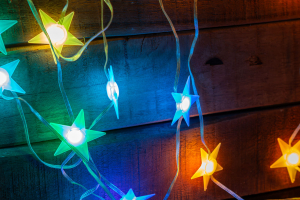 Smart fényfüzér - csillag - zene mód - USB - 25 RGB LED - 5 m - Bluetooth