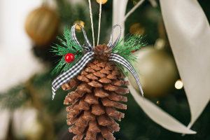 Karácsonyi toboz szett - 11 x 7 cm - 2 féle szett - 2 db / csomag