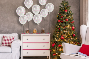 Lufi szett - színes pöttyös - 12 db / csomag