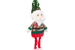 Karácsonyi textil manó figura - 65 x 18 x 13 cm - mikulás