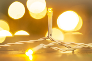 Fényfüggöny - 100 db melegfehér LED-del - 3 x 1 m - 230V - távirányítós