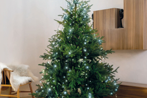 LED karácsonyfa fényfüzér - 1,9 m - 120 LED, hidegfehér - IP44