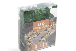 LED dekoráció - 20 LED - 2 m - melegfehér