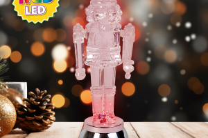 LED-es ólomkatona dekoráció - RGB LED - 15 x 5 x 5 cm - elemes