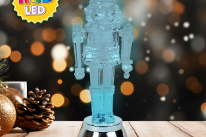 LED-es ólomkatona dekoráció - RGB LED - 15 x 5 x 5 cm - elemes