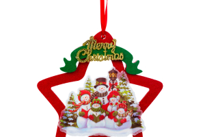 LED-es ablakdekor - melegfehér LED - csillag, hóember - tapadókorongos