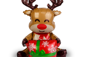 Karácsonyi lufi - rénszarvas - 60 x 65 cm