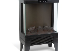 Elektromos kandalló - 180° - hősugárzó + LED - 37 x 22 x 56 cm